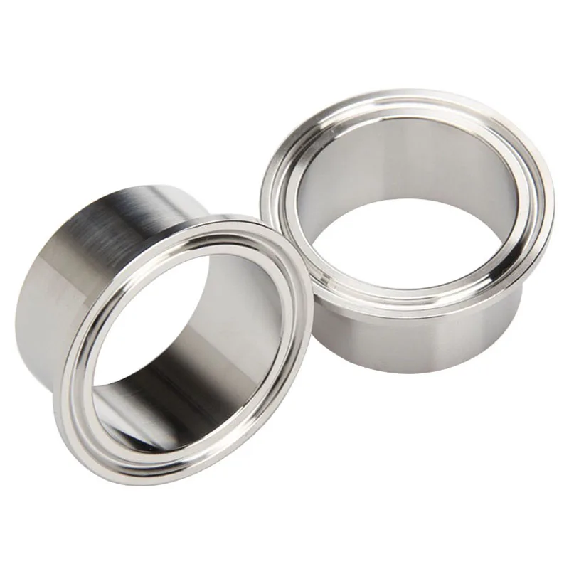 304 Stainless Steel Tri Clamp Weld On Ferrule 3/4" 1.5" 2" 3" 4" 6" 8" Beer Keg Still Adapter pipe fitting water faucet adapter tee adapter