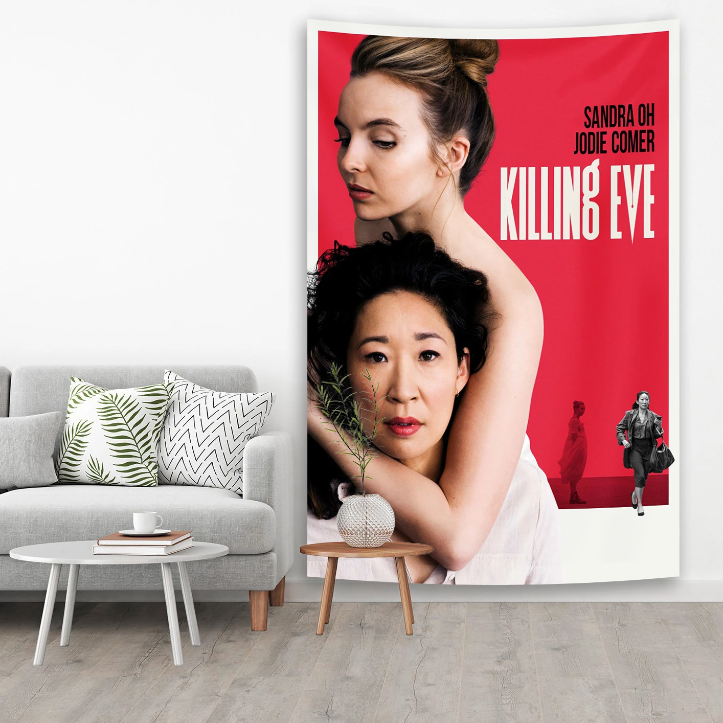 

Classic Tv Killings Eve Poster Tapestry Bedroom Background Decoration Wall Hanging Home Decoration