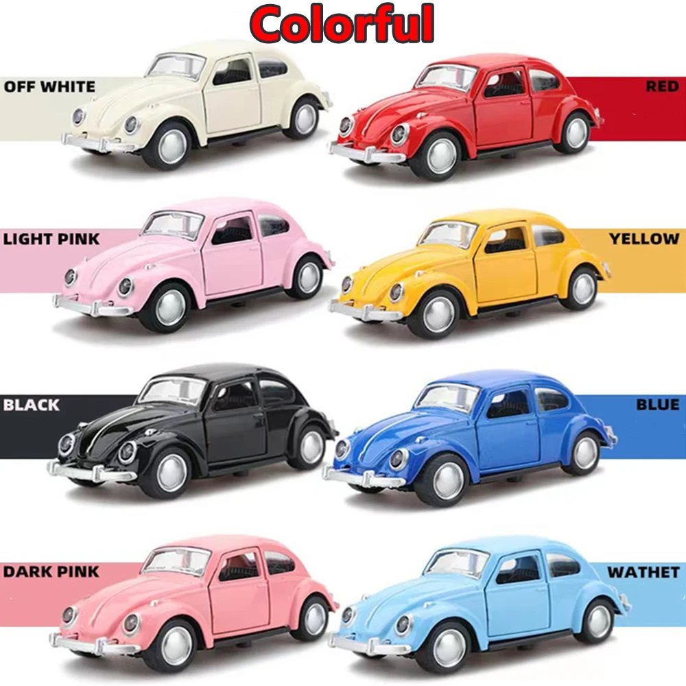 1:36 Model Alloy Die Cast Pull Back Toy Car Model Auto Internal Decoration Ornaments Car with Open the Door