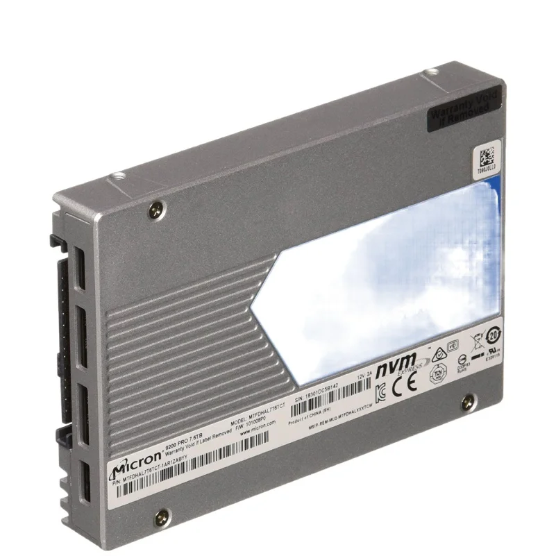 

Micron 9200 Pro 7.68T/11T/16T 2.5-Inch Nvme Pcie3.0 Ssd