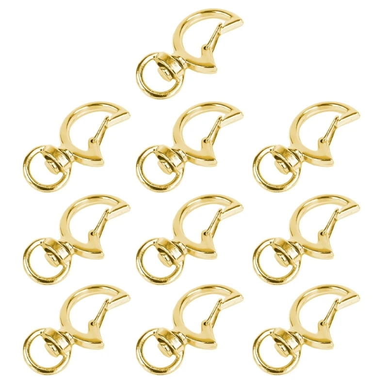 Clips pivotants de 1/2 po. 5/8 po. 3/4 po. Mousqueton à gâchette Fermoirs homard pour porte-clés pour parc naturel, matériel CS10, lot de 10 - France