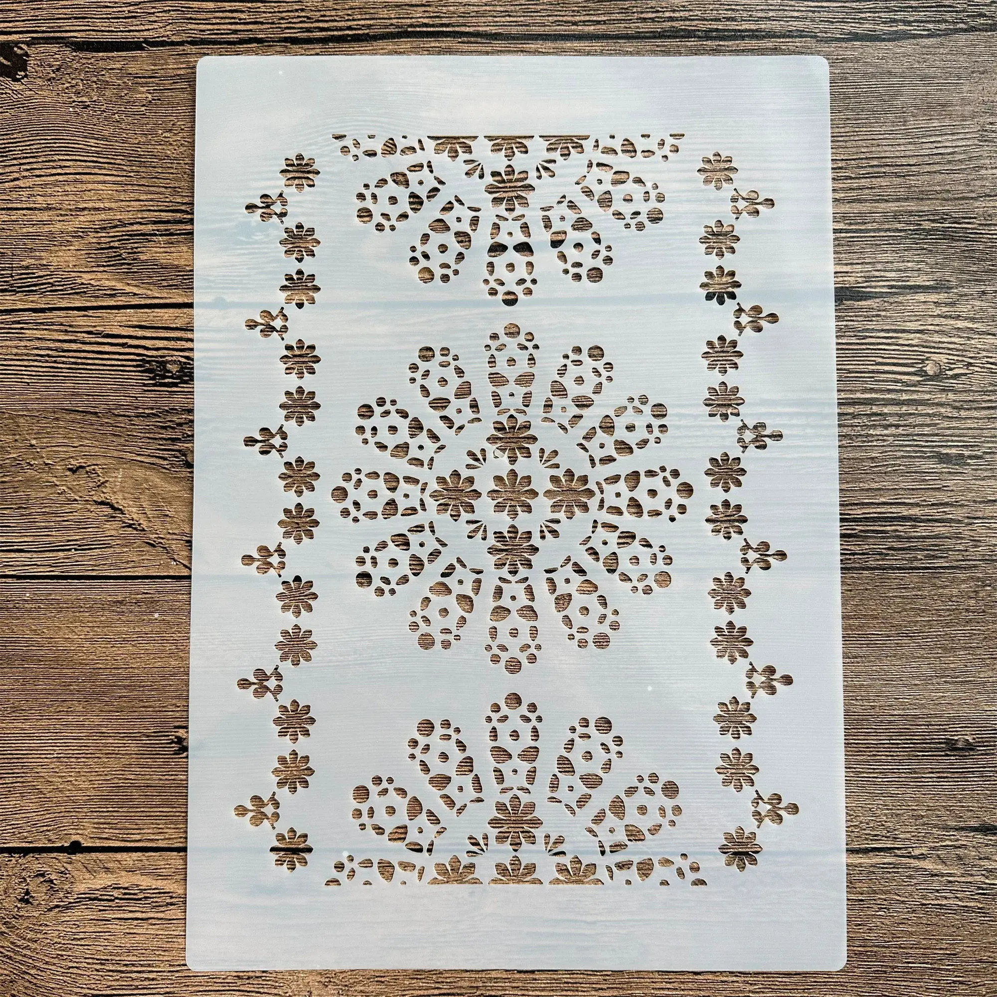 

A4 29 * 21cm Mandala DIY Stencils Wall Painting Scrapbook Coloring Embossing Album Decorative Paper Card Template airbrush