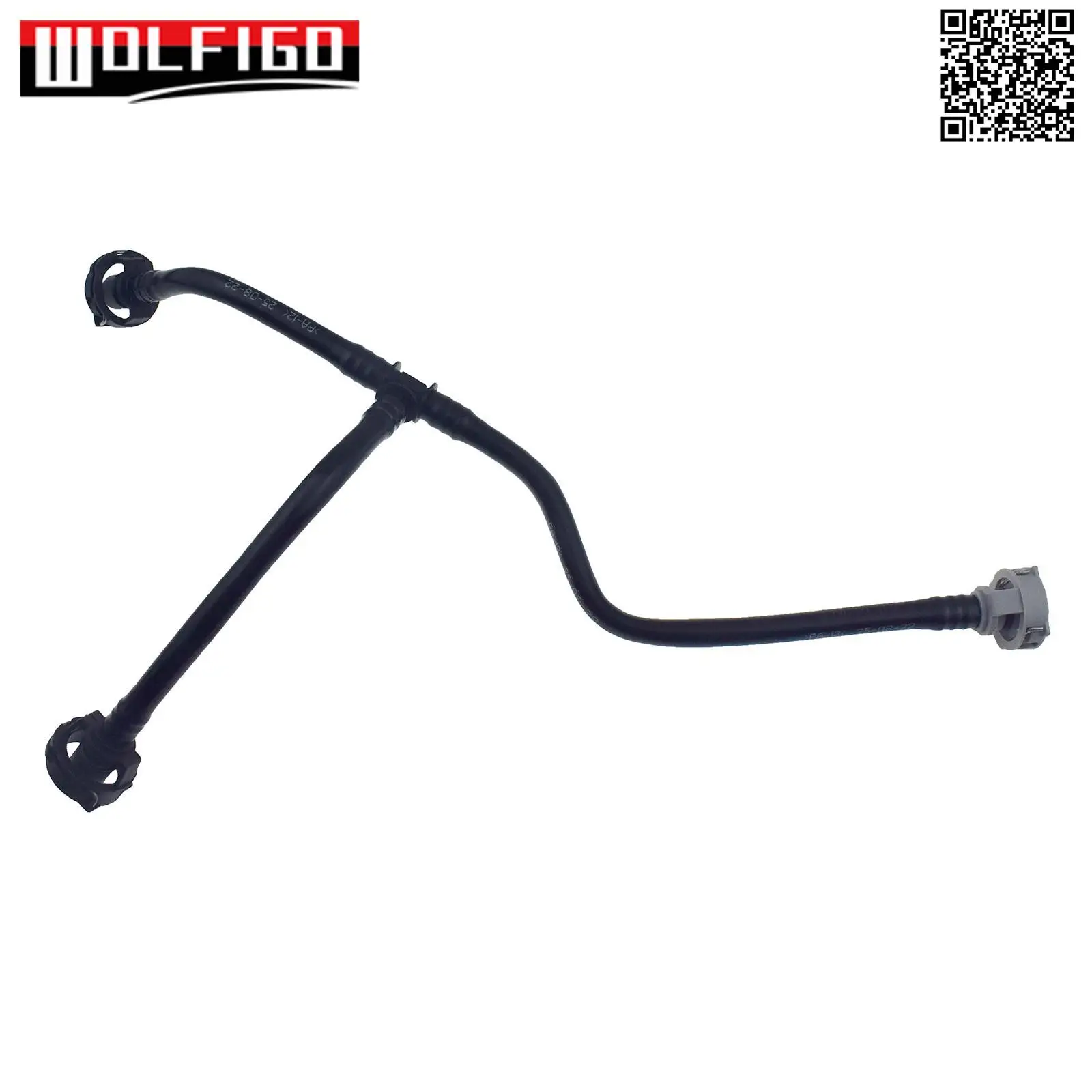 For Audi Q5 2.0L 80A121081S Coolant Expansion Tank Hose Line Pipe, Overflow Hose 80A 121 081 S, hose clamps
