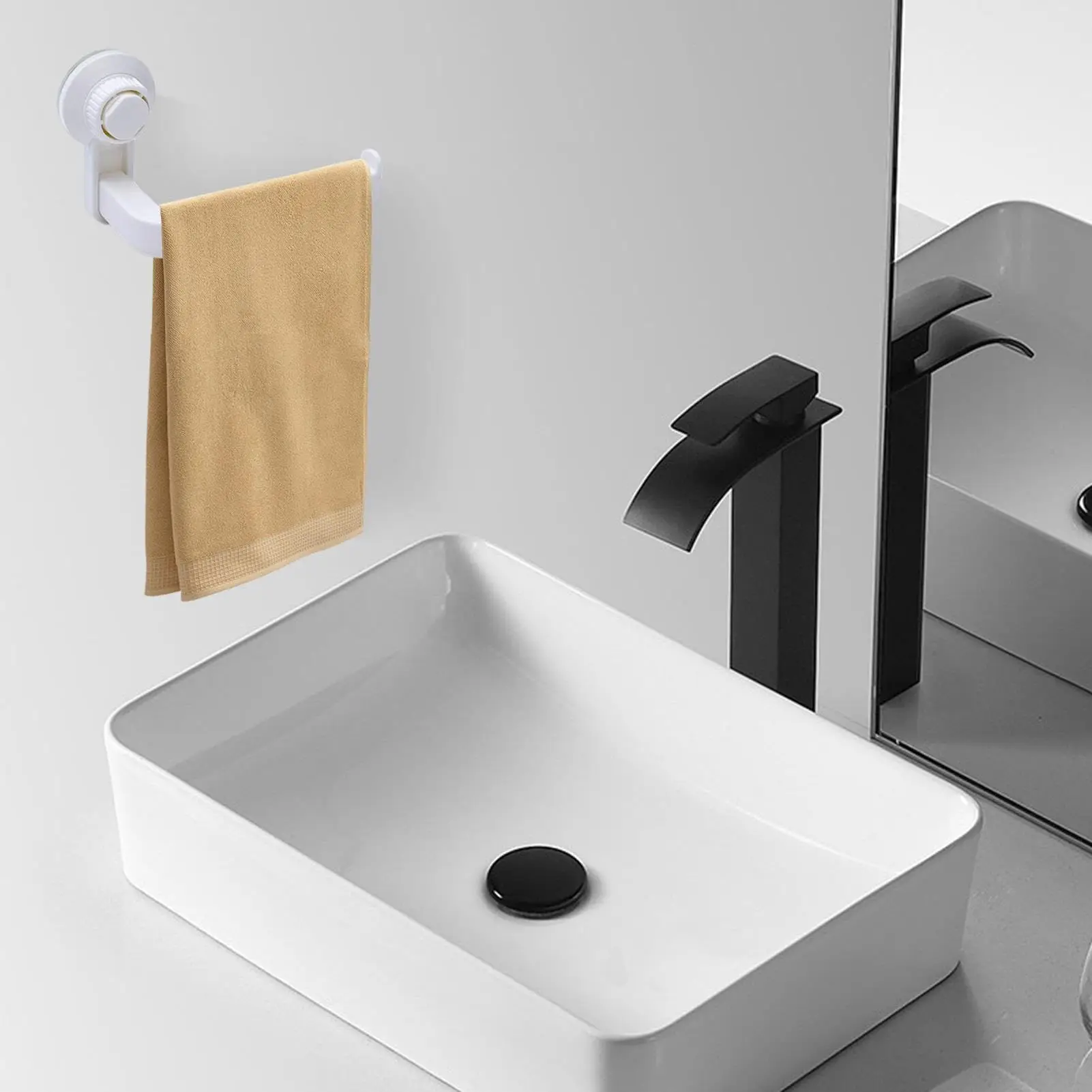1Pcs Suction Cup Rack Adhesive Toilet Paper Holder Kitchen Roll Towel Rack Wall Mount Toilet Paper Holder Bathroom Accessories paper towel holder toilet paper holder toilet paper rack toilet roll holder
