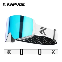 Kapvoe Photochromic Ski Goggles with Magnetic Anti - Fog Lenses and UV Protection (Color - 18)