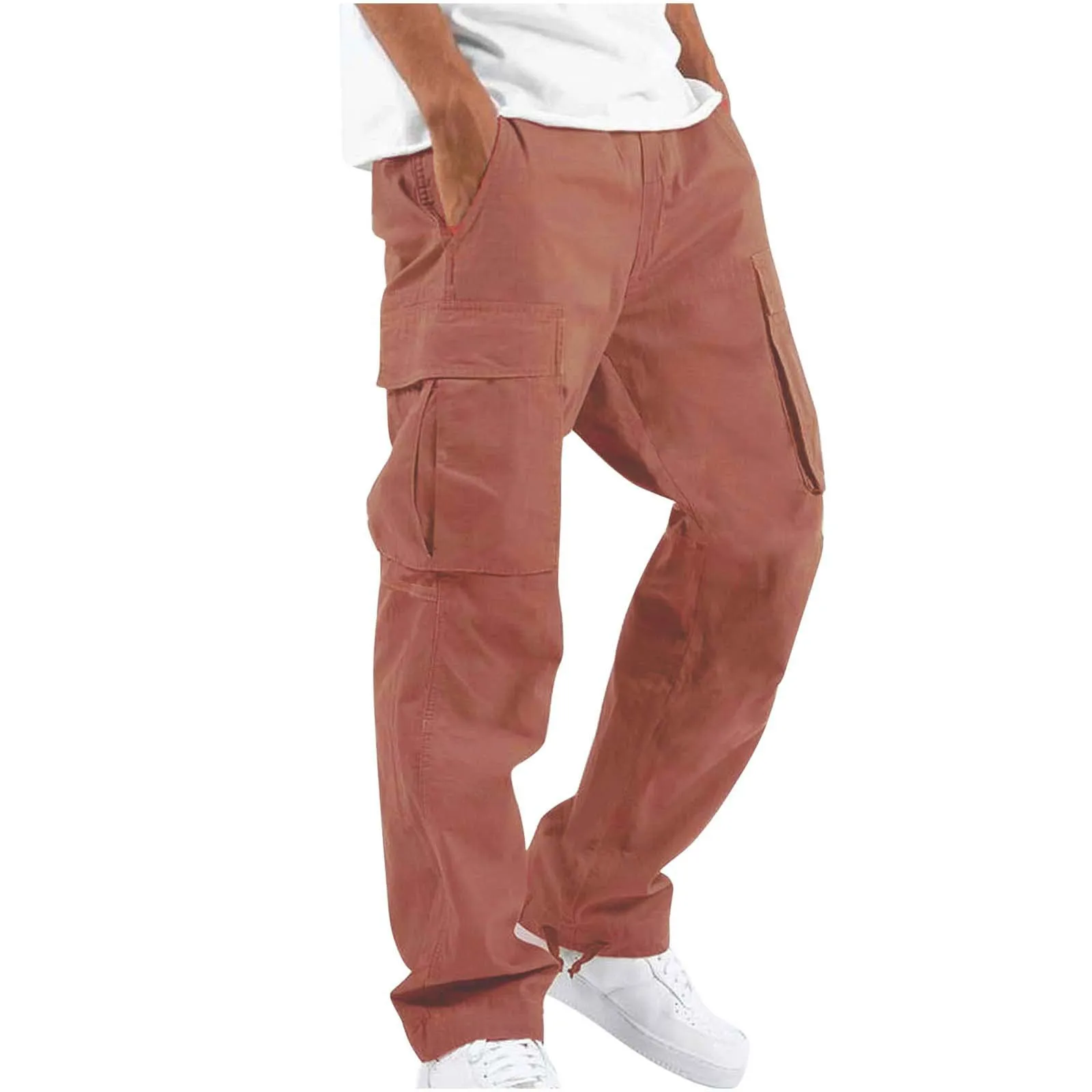 2024 New Spring Summer Street Fashion Man Pants Multi-pocket Sweatpants Overalls Baggy Casual Men's Trousers Cargo Pants S-5XL