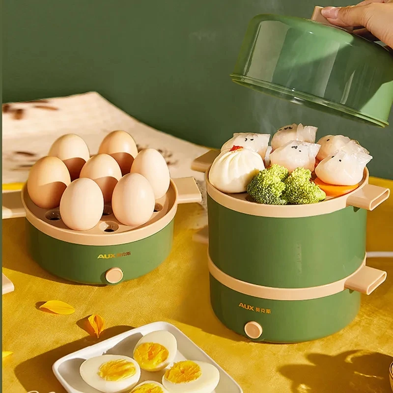 ElectricEggBoilerSteamerBreakfastMachineAutomaticPowerOffAntidryEggCooker7Eggs