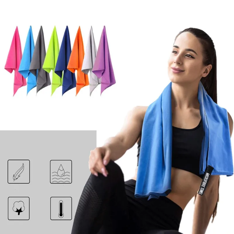 Thickened microfiber travel sports towel fast drying super absorbent big towel super soft gym lightweight swimming yoga towel 6