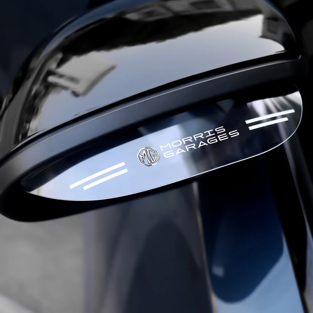 모리스 가라지 MG ZS 사이버스터 MG4 EV ES5 HS 원용 자동차 투명 백미러 눈/비 가리개 커버 2개