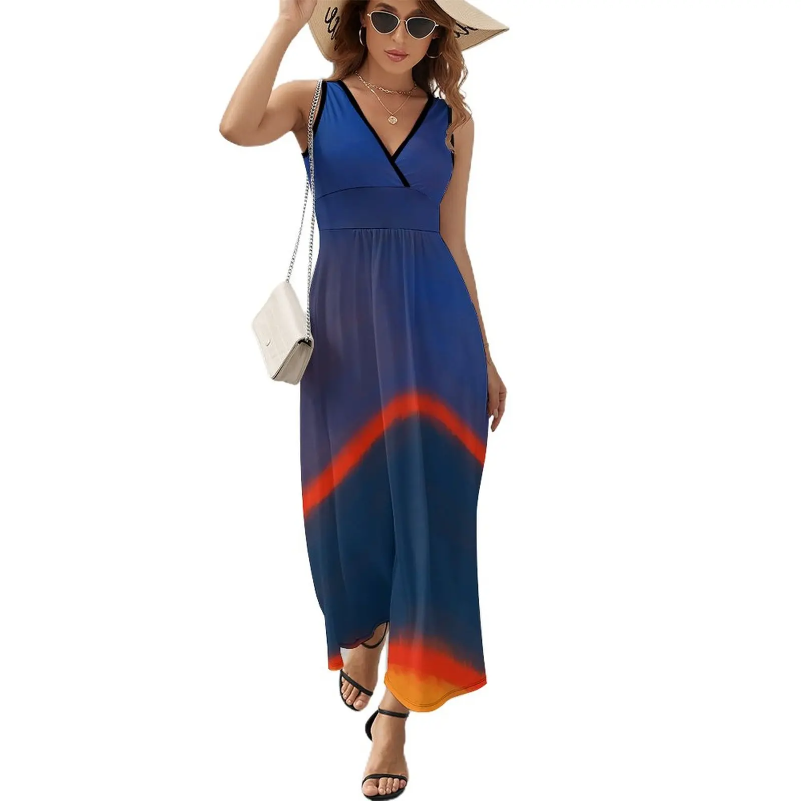 

Rothko Inspired #7 Sleeveless Dress Women's clothing Summer skirt evening dress luxury women's party dress evening prom