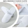 Disposable Slippers 10/20 Pairs Cotton of Closed-to Bathroom Slippers Suitable Suitable Home Guest Hospitality Shoes Cheap SPA 3