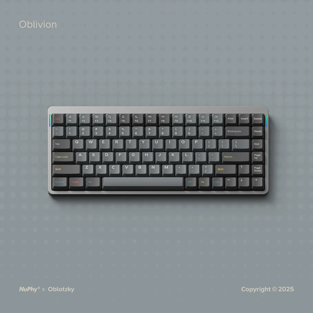 NuPhy x Oblotzky Oblivion Keycaps Berry Profile Dye-sub PBT