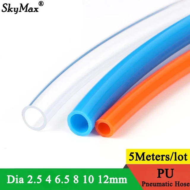 5M Pneumatic Pipe Air Compressor Hose 5*8mm With Quick Connector Straight  Tube High Pressure Flexible PE Pipe - AliExpress