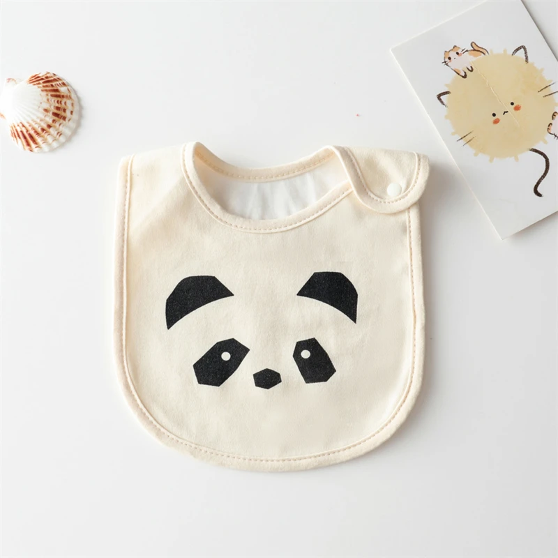 INS Style Infant Baby 100% Cotton Bibs Waterproof Cartoon Bib Burp Cloth Newborn Boy Girl Feeding Bibs Saliva Towel 3