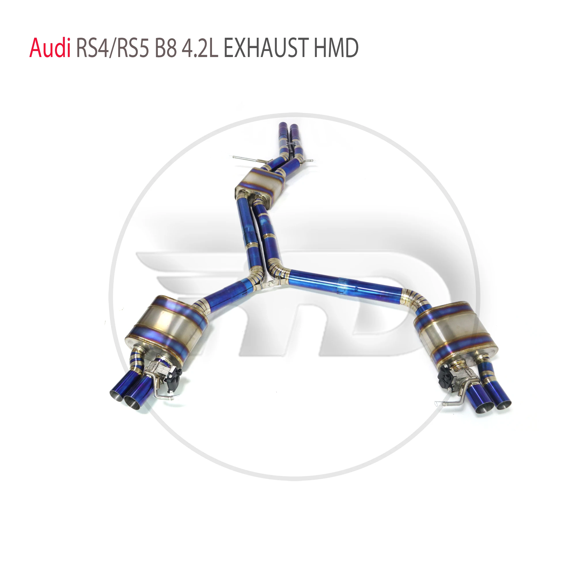 

HMD Titanium Alloy Exhaust System Performance Valve Catback For Audi RS4 RS5 B8 4.2L Car Muffler Racing Pipe