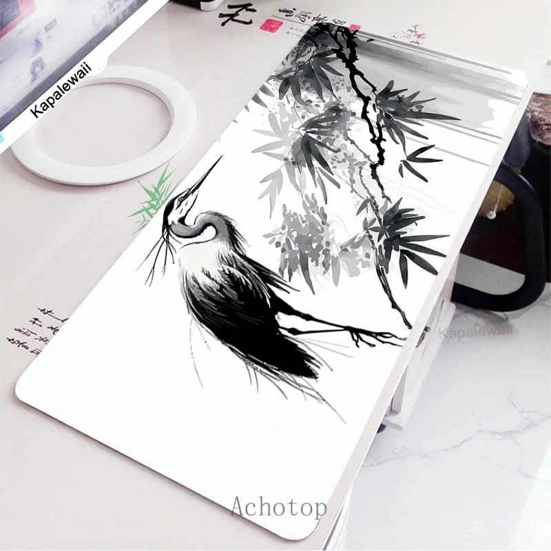 Mountain Serenity Mouse Pad Gamer Mousepad Gaming For PC Computer 900x400mm Large Desk Mat Black And White Art XXL mouse pad,gaming mousepad