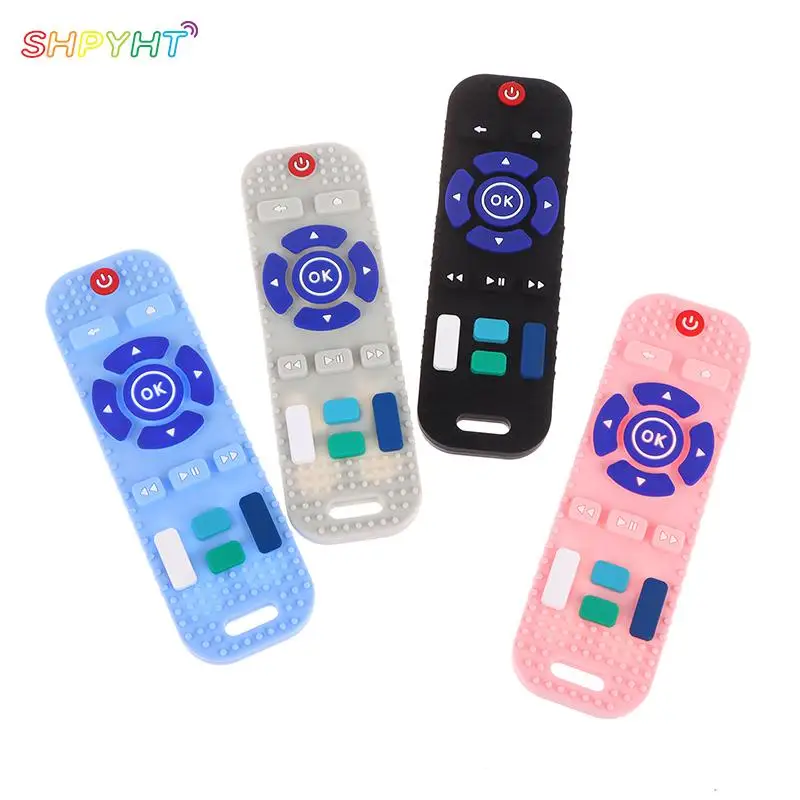 

1Pc Silicone Baby Teething Toy Teethers TV Remote Control Shape Teether Rodent Gum Pain Relief Teething Toy
