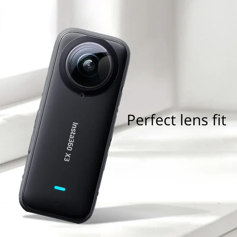 카메라 바디 스티커 보호대 커버 키트, 렌즈 캡, Insta 360 ONE X3 용 접착제 포함, 33mm 렌즈 가드, 1 세트