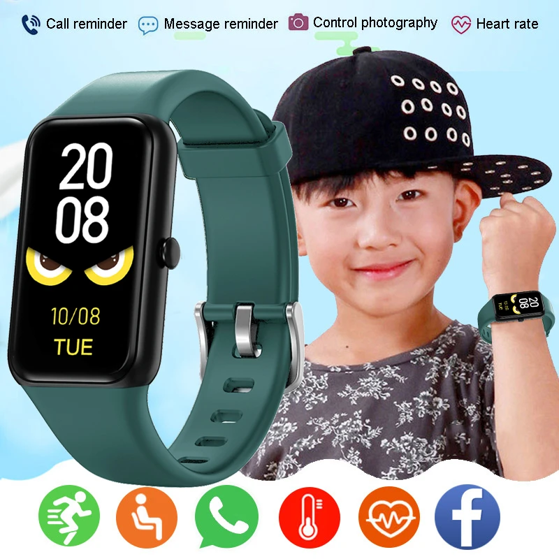 

Silicone Smart Watch For Kids Children Smartwatch Sport Fitness Tracker Watches Boys Girls Waterproof Child Smart-Watch For 8-18