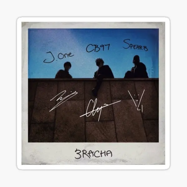 

3Racha Is Signatures On 3Days Album 5PCS Car Stickers for Cute Motorcycle Luggage Art Decorations Kid Bumper Cartoon