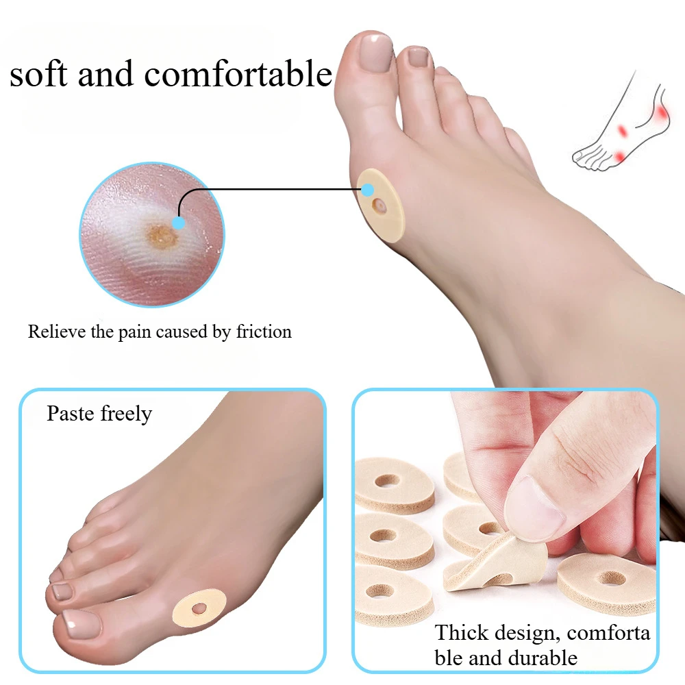15pcs/set Corn Plasters Foot Callus Cushions Toe Protection Anti-wear Feet Anti-calluses Foot Patch Pain Relief Pads Protector Corn Plasters Foot Pads