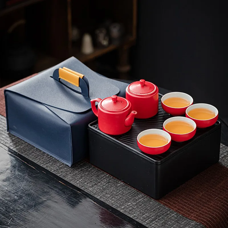 

Portable Travel Car Tea Set Express Cup Outdoor Pot Kungfu