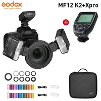 Godox MF12 K2 Macro Flash Speedlite 2.4G Wireless Control TTL/M Mode Built-in Lithium Battery for Nikon Sony Canon Fuji Olympus 1