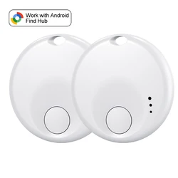 Compact Bluetooth GPS Tracker - Smart Activity Tracker (White - 2pcs)