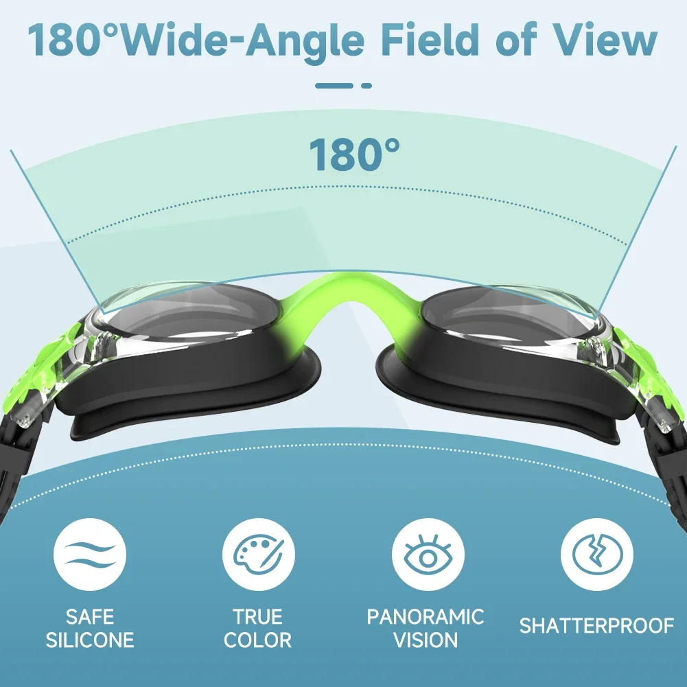 Findway Child Swimming Glasses Upgrade Waterproof Anti Fog UV Professional Diving Swimming Glasses Eyewear Kids for Age 3-10 swimming goggles children safety goggles