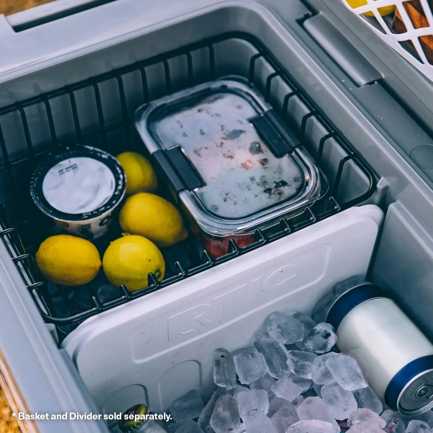 RTIC 52 QT Ultra-Light Wheeled Hard-Sided Ice Chest Cooler, Dark/Cool Grey, Fits 78 Cans