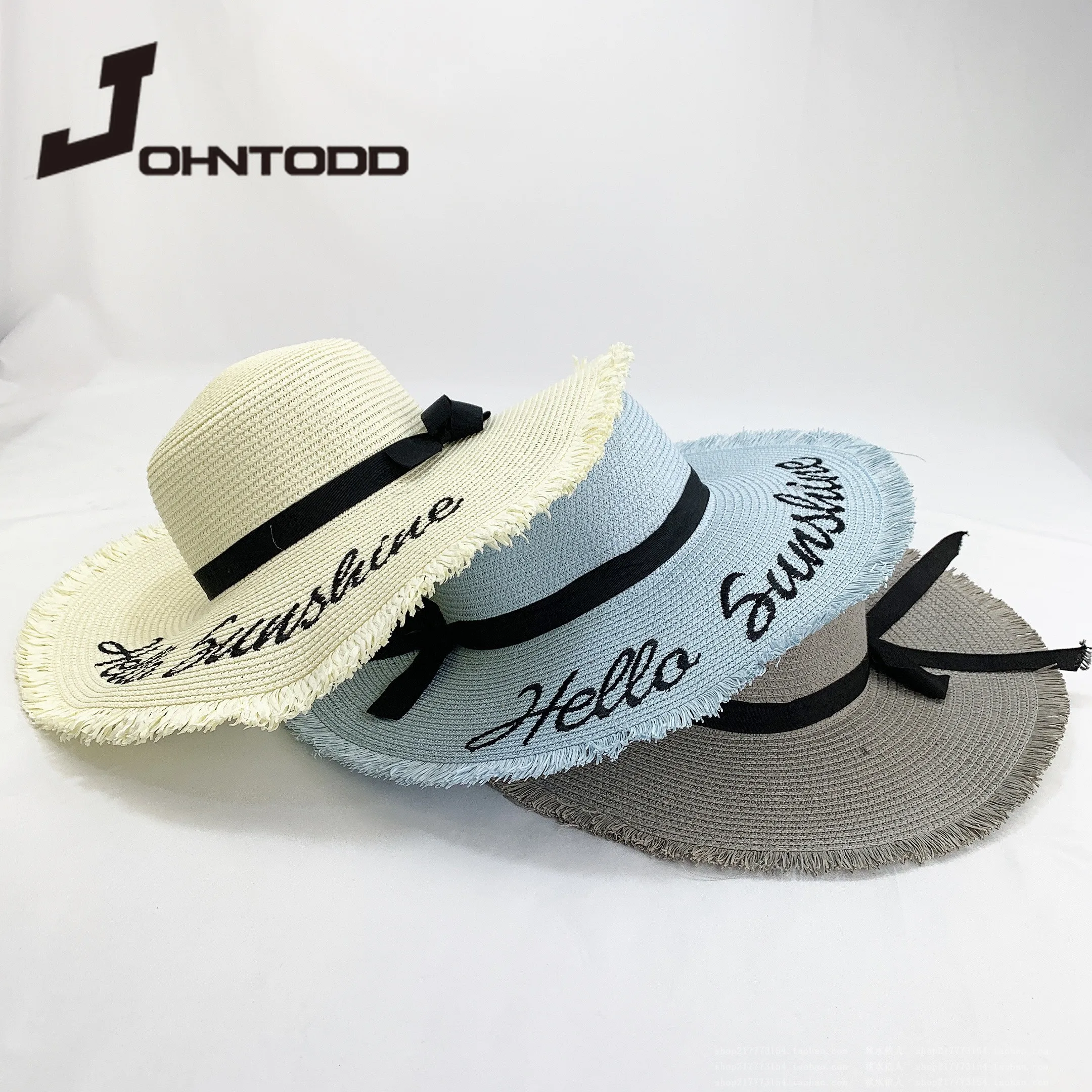 Free Shipping Personalised Embroidered Boater Hat Summer Hat - Wide Brim  Summer Hat Embroidery Custom Monogram Straw Fedora Hat - AliExpress