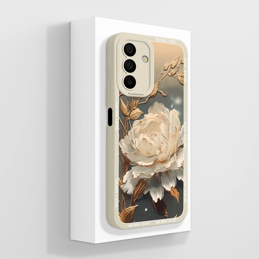 Beautiful Prairie Lamb Pattern Soft Liquid Silicone Phone Case