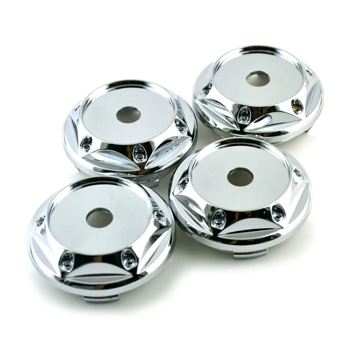CFPerformance 4 Stück Radnabenkappen mit 67 mm/2,64 Zoll Außendurchmesser und 63 mm/2,48 Zoll Innendurchmesser für # # BC-683 90013 Universelle Autozubehörteile ohne Logo zur Modifikation – Detail 6