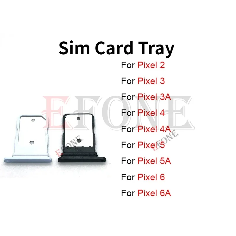 Sim Card Slot Tray Holder Reader Socket for Google Pixel 2 3 3A 4 4A 5 5A 6 6A 7 8 Pro XL 4G 5G blank sim card