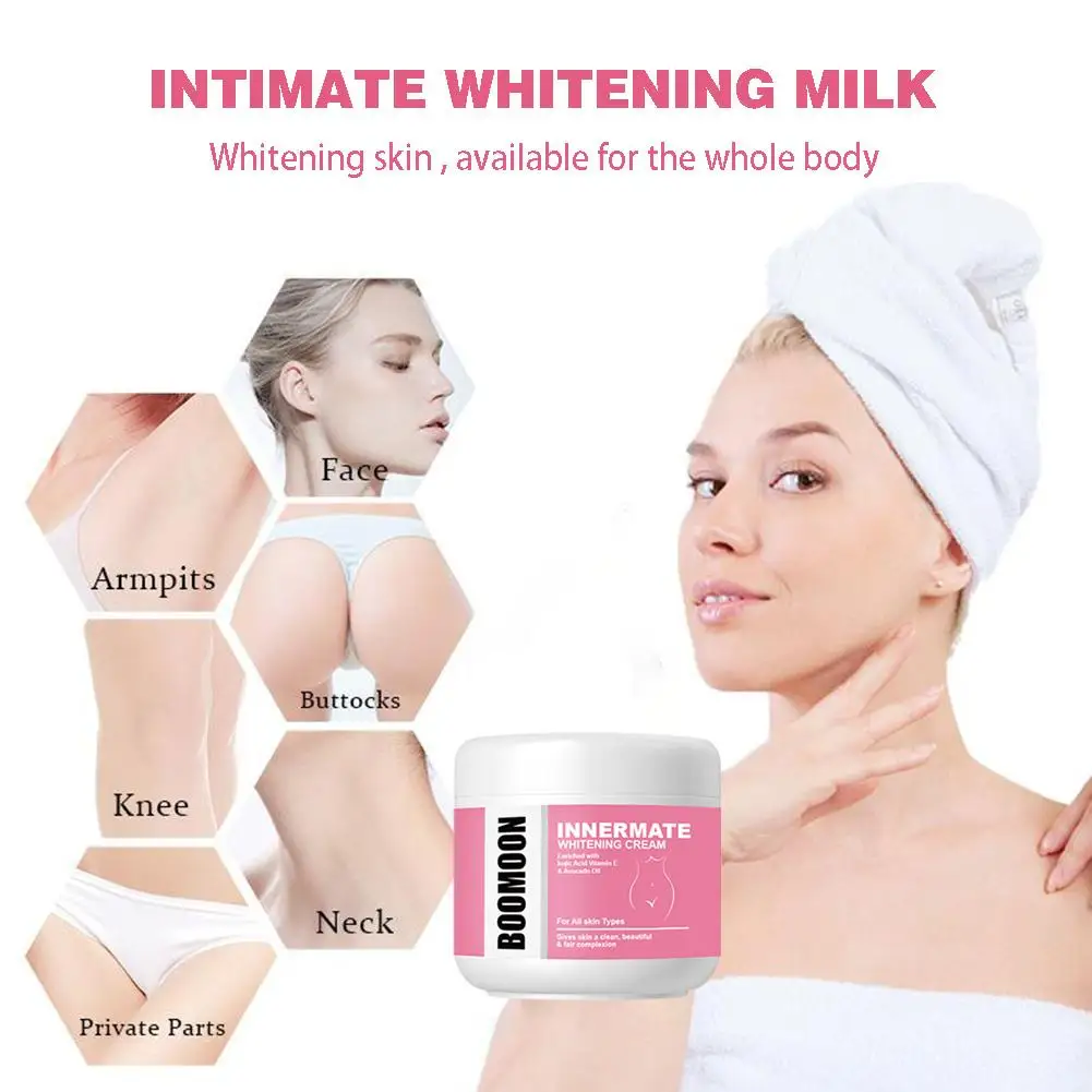 

Body Whitening Cream Lighten Thigh Inner Joint Dark Lotion Bleach Remove Knee Underarm Brighten 30g Parts Private C1R2