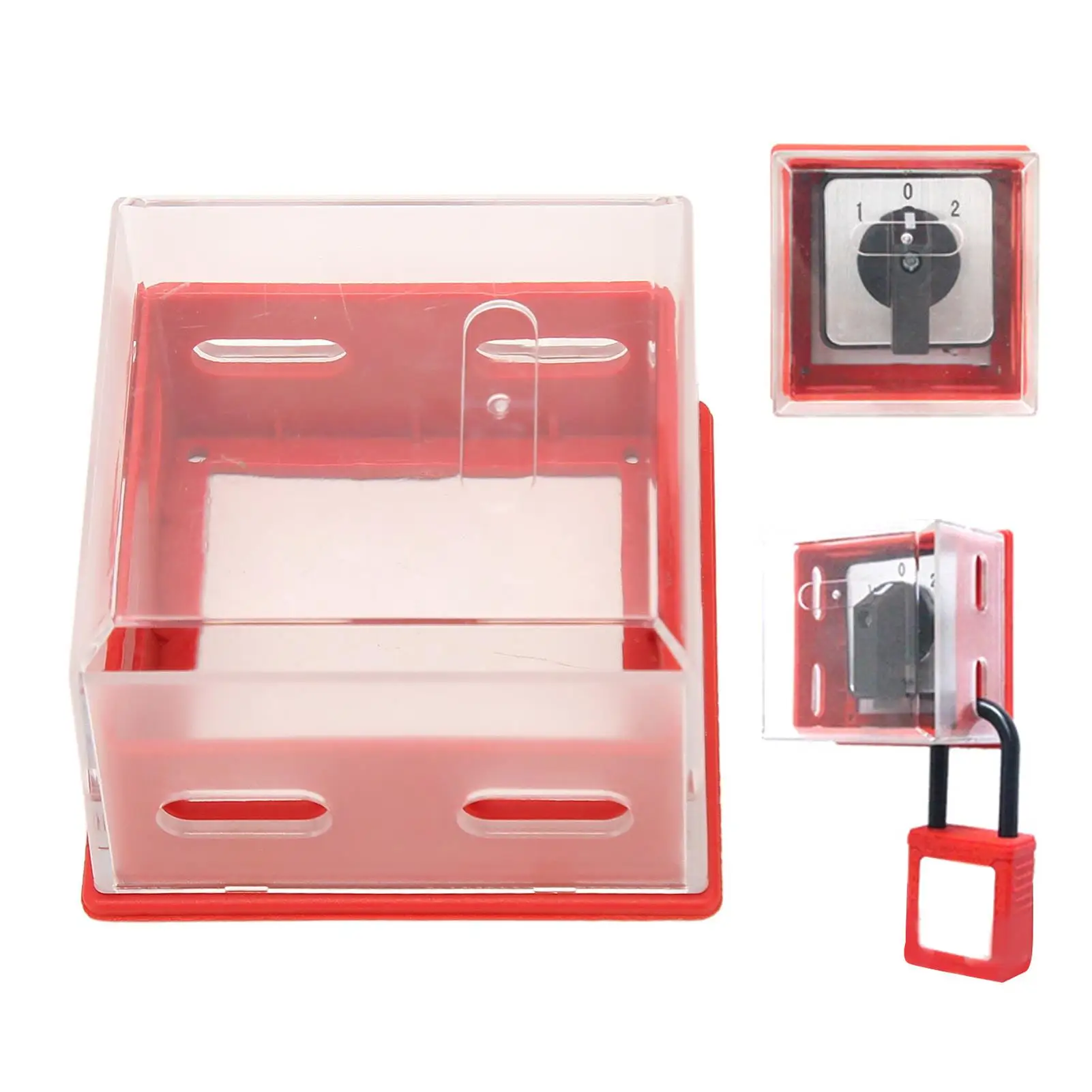 Waterproof Transparent Push Button Switch Protector Cover-Emergency Stop Switch Guard for Industrial Use