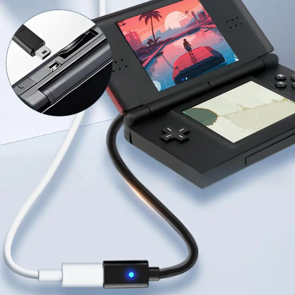 NDSL 콘솔 게임 컨트롤러용 USB C 충전 케이블, 스위치 게임 액세서리용 C타입 게임 콘솔 전원 공급 와이어