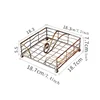 Rustic Metal Golden Flat Napkin Holder with Weighted Arm for Table, for Kitchen, Countertop, Dining Room 6