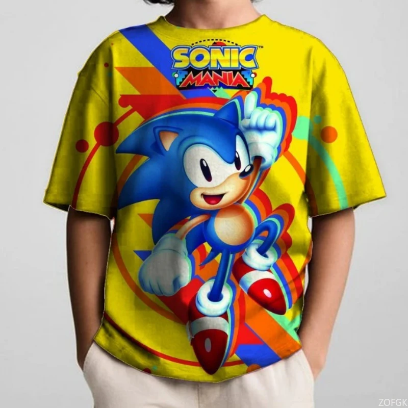 여름 소년 애니메이션 반팔 슈퍼 영웅 프린트 티셔츠 아동복 티셔츠