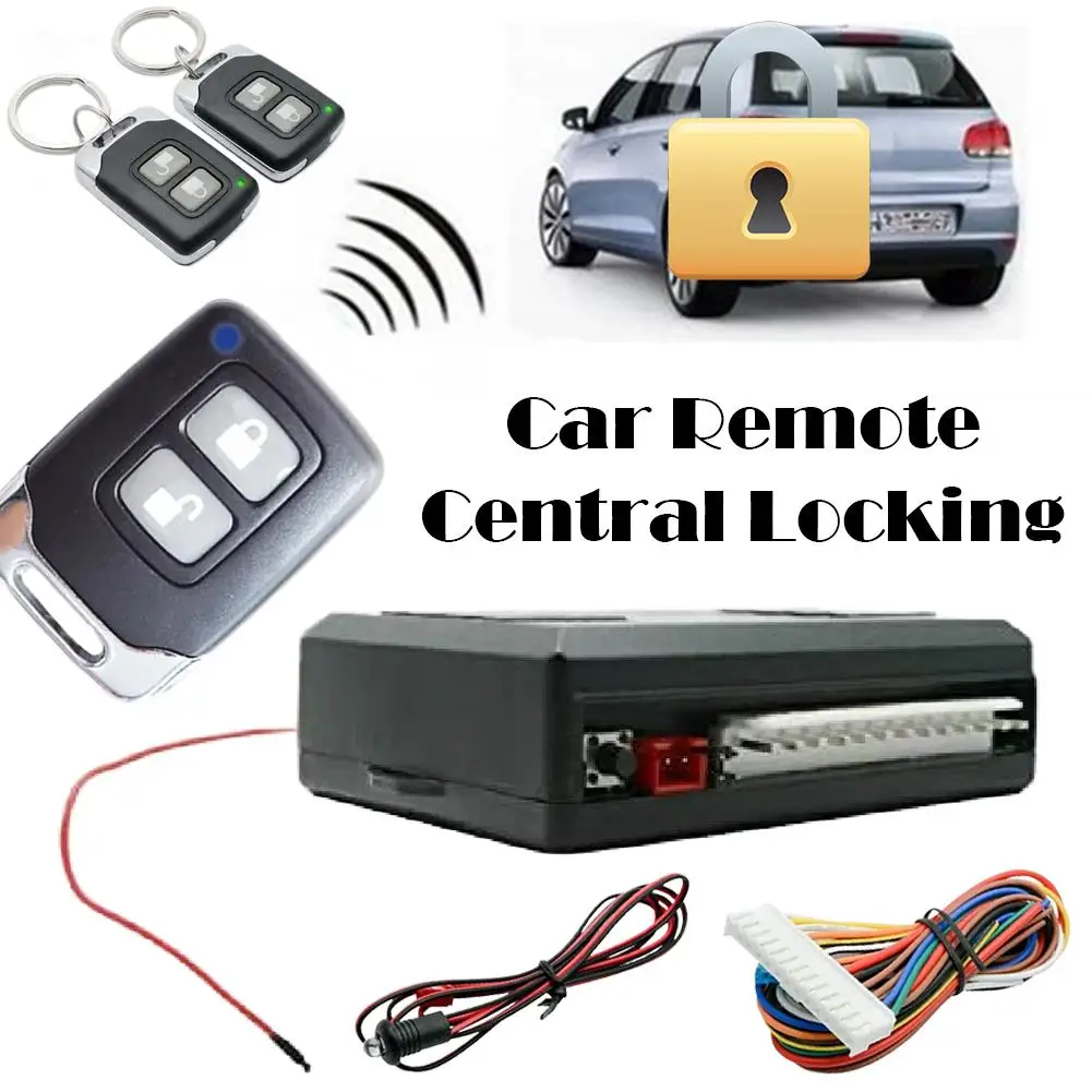 Kit Universal de Cierre Centralizado para Automóvil, Sistema de Cierre Centralizado sin Llave con Alarmas, Control Remot