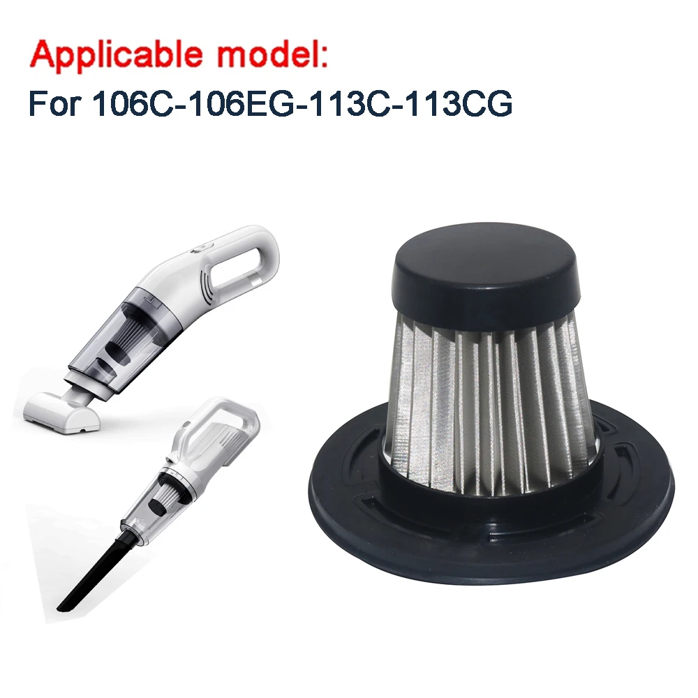 HEPA Filter Kit 2 Pcs For 106C-106EG-113C-113CG Car Mounted Vacuum Cleaner Filter Filter Element Non-woven Vacuum Element Tools