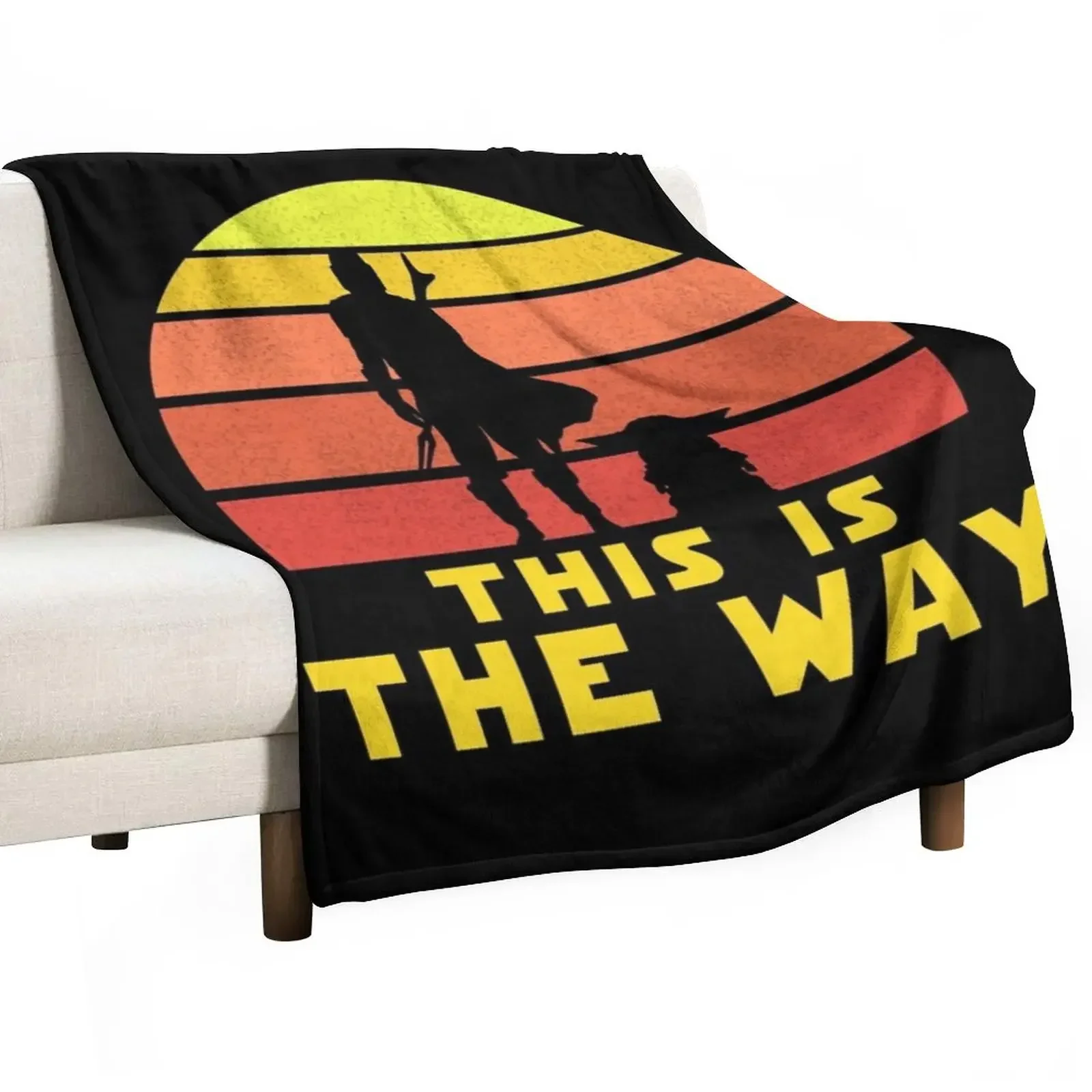 

mando retro vol.1 Throw Blanket for sofa Flannel Fabric Blankets Sofas Of Decoration Blankets