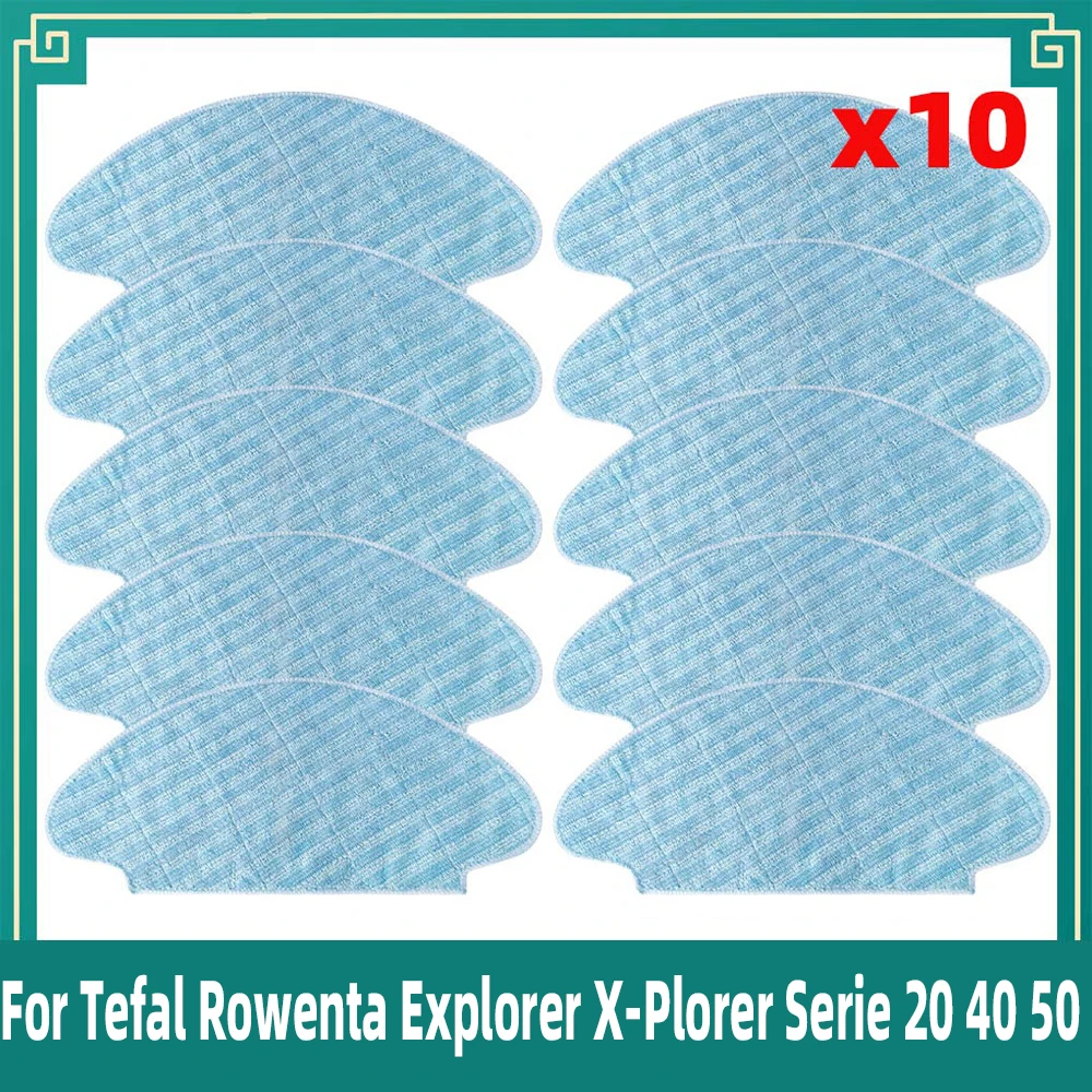 

For Tefal Rowenta Explorer X-Plorer Serie 20 40 50 Robot Vacuum Cleaner Mop Cloths Replacement Attachment Accessories Spare Part