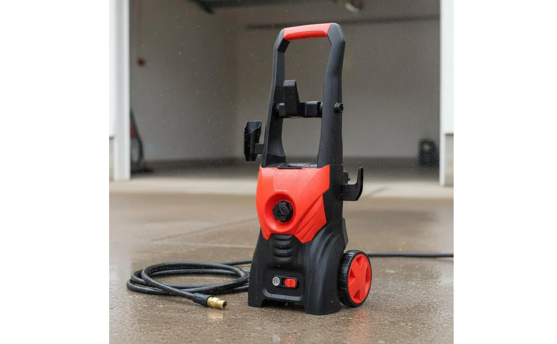 High Pressure Washer Long-Lasting Aluminum Pump Electric High Pressure Washer Wheeled Power Cleaner Easy Storage