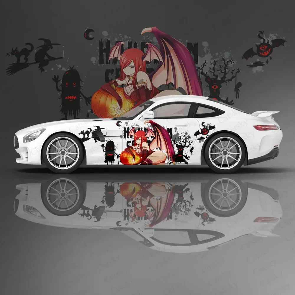 

Erza Scarlet Fairy Tail Аниме Автомобильная наклейка защитная пленка виниловая графическая оболочка аксессуары живопись Автомобильная наклейка