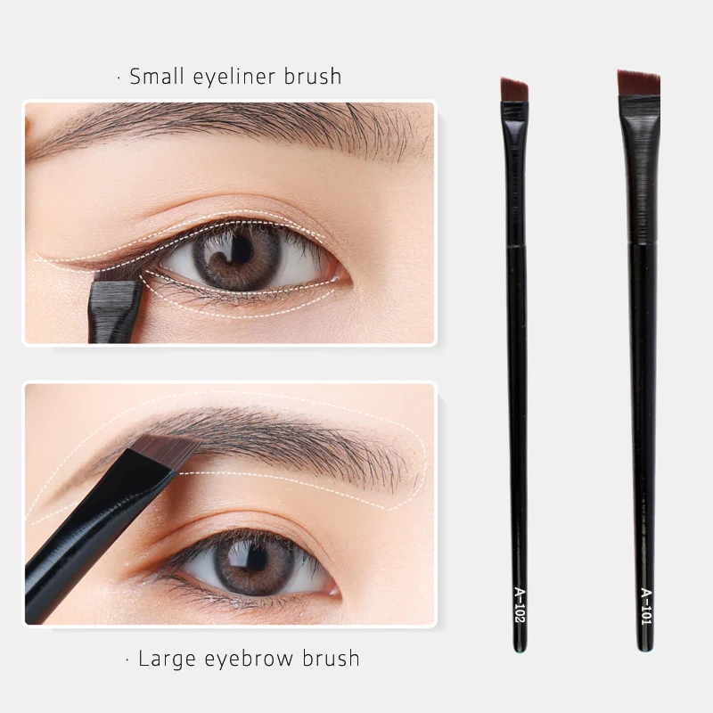 1/2pcs Makeup Brushes Set Eyebrow Eyeliner Brush Small Angled Blade Liner Brow Contour Brush Beauty Cosmetics Eyeliner Tool makeup brush set makeup brush