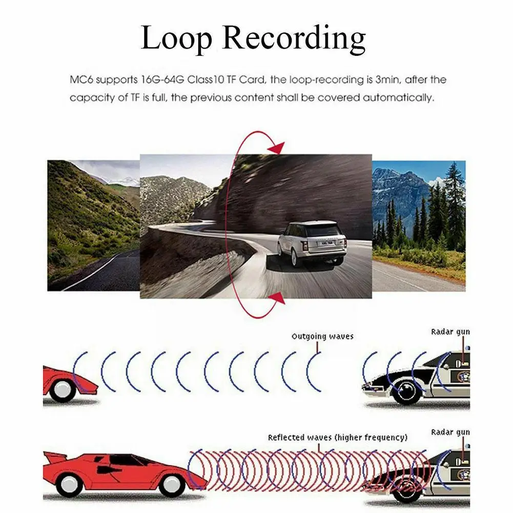 Dash Cam Car DVR Camera 2 In 1 Radar Dash Camera Video Tachograph Traffic Warnin Device Russian For Outdoor Personal Decora Q8I5