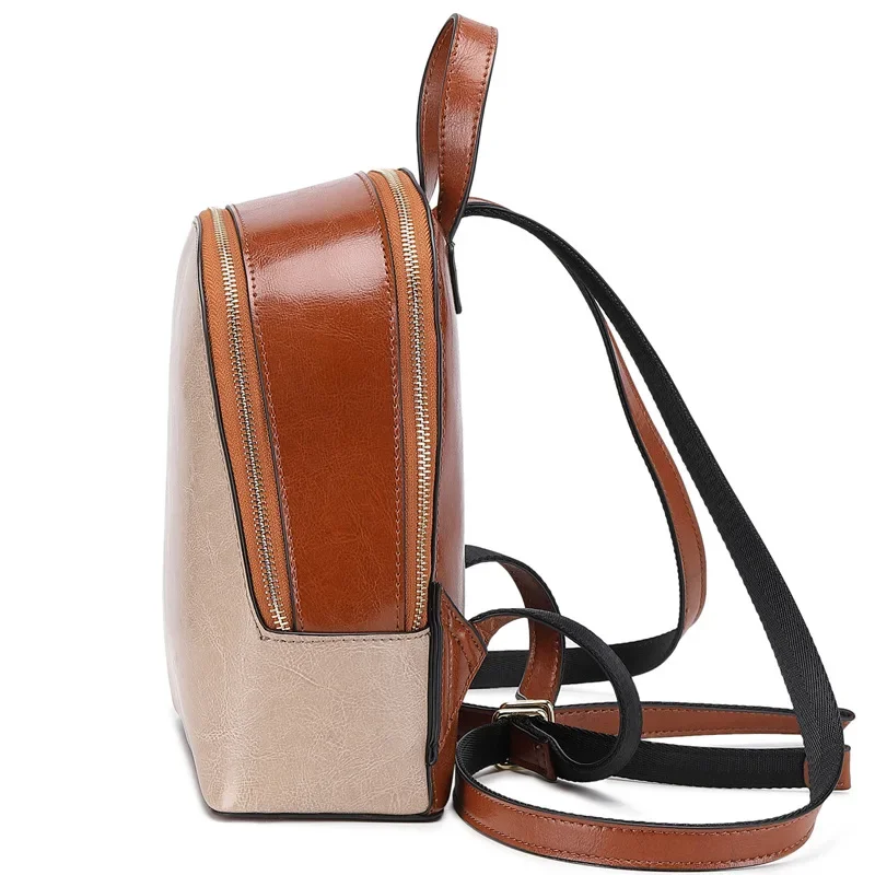 Luxury Brand Backpack Women 2024 Leather Women's Bag Cowhide Fashion All-match Backpack Women's Bag