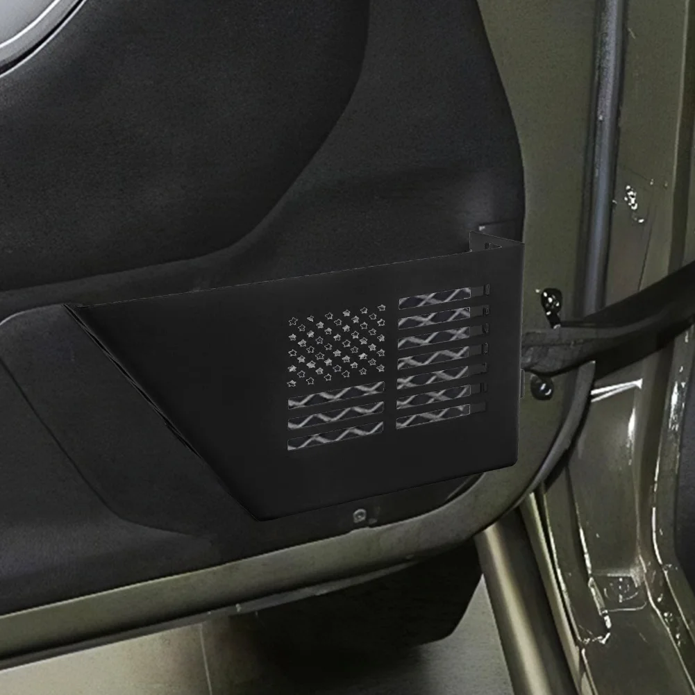 2Pcs Door Side Insert Organizer Wear Resist Door Storage Pockets Rust Proof Auto Organizer Bracket for 2007-2018 Jeep Wrangler