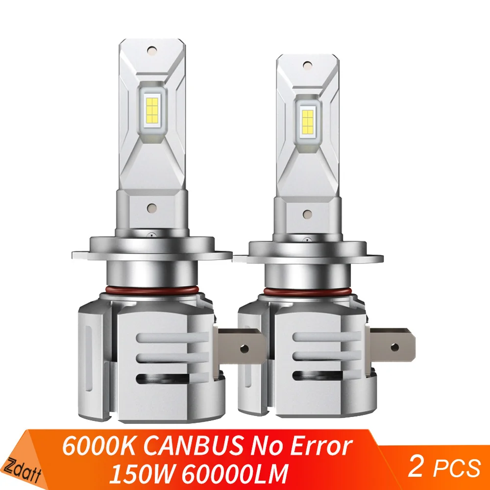 

Zdatt h7 LED H4 Lamp For Car Headlight Bulb Canbus H1 HB3 9005 HB4 9006 H8 H11 Led 6000K 60000lm 12V Wireless Mini Auto Lights